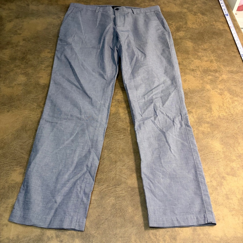 Banana Republic Aiden Fit Pants Mens 33x30 Light Blue Slim Chino 0646